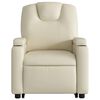 vidaXL Electric Stand up Recliner Chair Cream Faux Leather