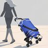 vidaXL Shopping Trolley Folding Blue 47 x 39 x 100.5 cm Oxford fabric