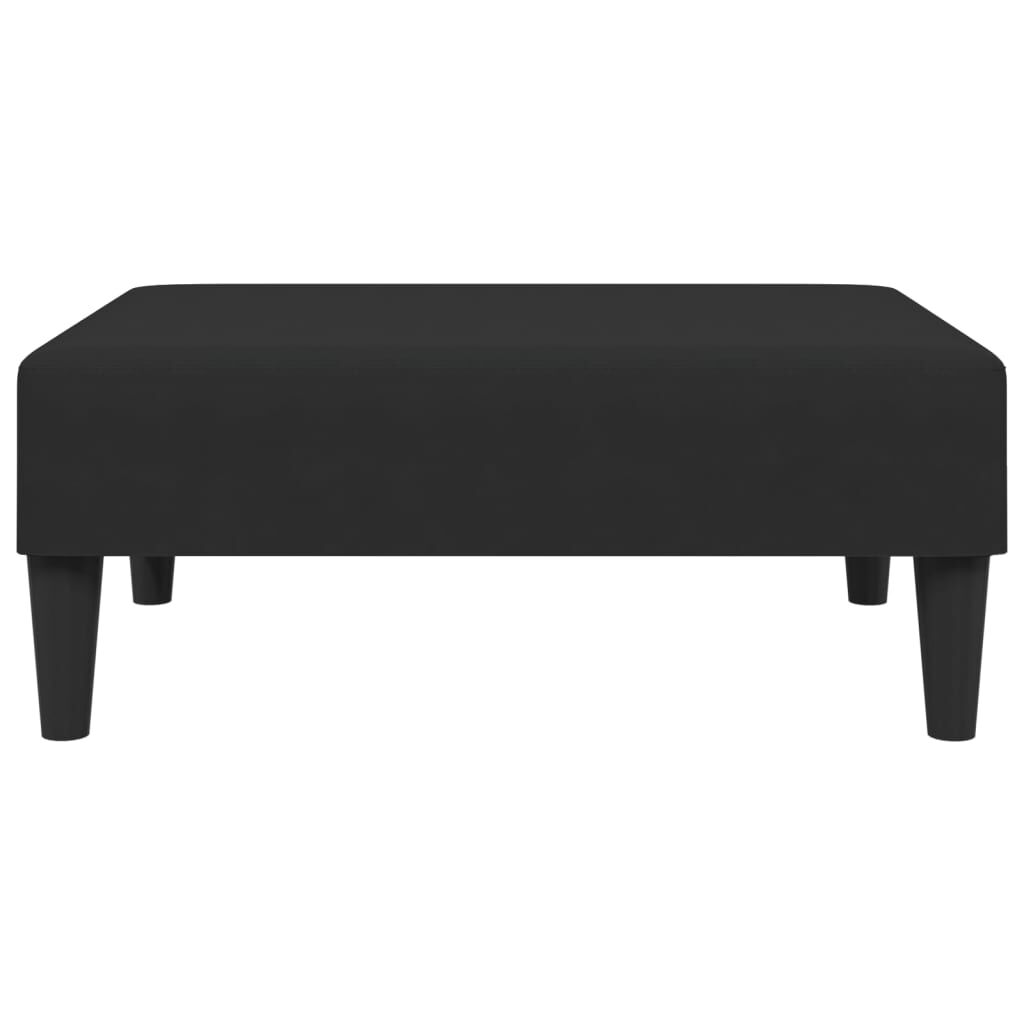 vidaXL Footstool Black 77x55x31 cm Velvet