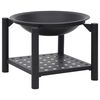 vidaXL Fire Pit with Poker 54x54x55 cm Steel