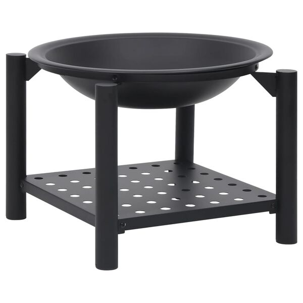 vidaXL Fire Pit with Poker 54x54x55 cm Steel