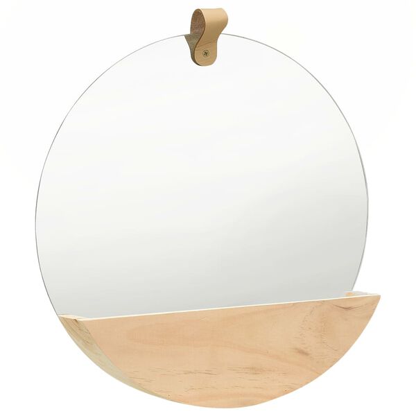 vidaXL Wall Mirror Solid Pinewood 35 cm