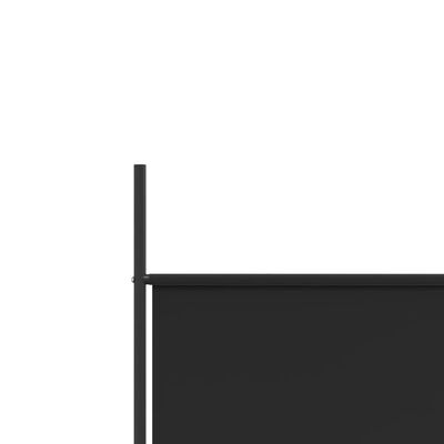 vidaXL 5-Panel Room Divider Black 250x200 cm Fabric