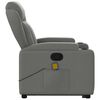 vidaXL Stand up Massage Recliner Chair Dark Grey Fabric