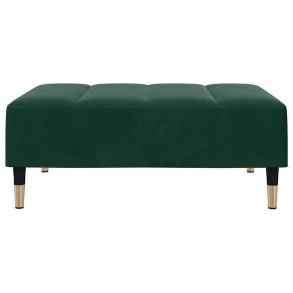 vidaXL Footstool Dark Green 77x55x31 cm Velvet
