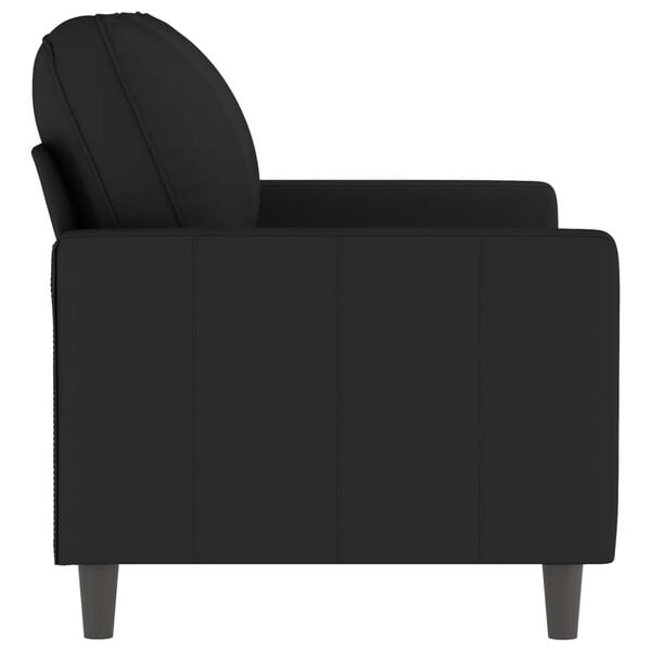 vidaXL 2-Seater Sofa Black 120 cm Velvet