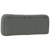 vidaXL Headboard Cushion "Hvar" Dark Grey 137 cm Double Fabric