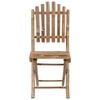 vidaXL Folding Garden Chairs 2 pcs with Cushions Bamboo