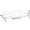 vidaXL Pallet Cushion Beige 120x80x12 cm Fabric