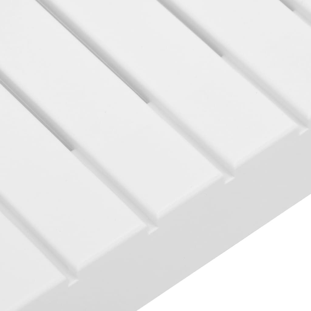 vidaXL Garden Lounge Table Plastic White