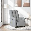 vidaXL Electric Massage Recliner Chair Light Grey Fabric
