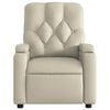 vidaXL Massage Recliner Chair Cream Faux Leather