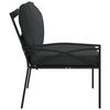 vidaXL Garden Chairs with Grey Cushions 2 pcs 62x75x79 cm Steel