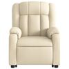 vidaXL Stand up Massage Recliner Chair Cream Fabric