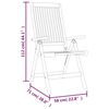 vidaXL Folding Garden Chairs 6 pcs Solid Wood Eucalyptus