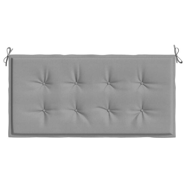 vidaXL Garden Bench Cushion Grey 120x50x4 cm Oxford Fabric