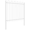 vidaXL Garden Fence 2 pcs Grey 3.4 x 0.6 m Powder-coated Steel