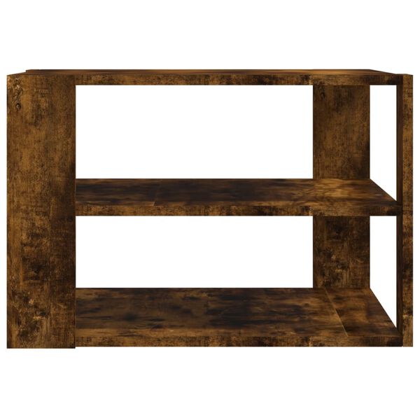 vidaXL Coffee Table Smoked Oak 59.5x59.5x40 cm Engineered Wood