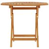 vidaXL Folding Garden Table 85x85x76 cm Solid Teak Wood