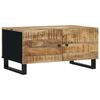 vidaXL Coffee Table 80x50x40 cm Solid Wood Mango&Engineered Wood
