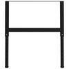 vidaXL Adjustable Work Bench Frames 2 pcs Metal 85x(69-95.5) cm Black