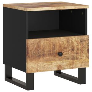 vidaXL Bedside Cabinet Solid Wood Mango&Engineered Wood