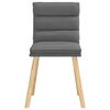 vidaXL Dining Chairs 4 pcs Dark Grey Fabric