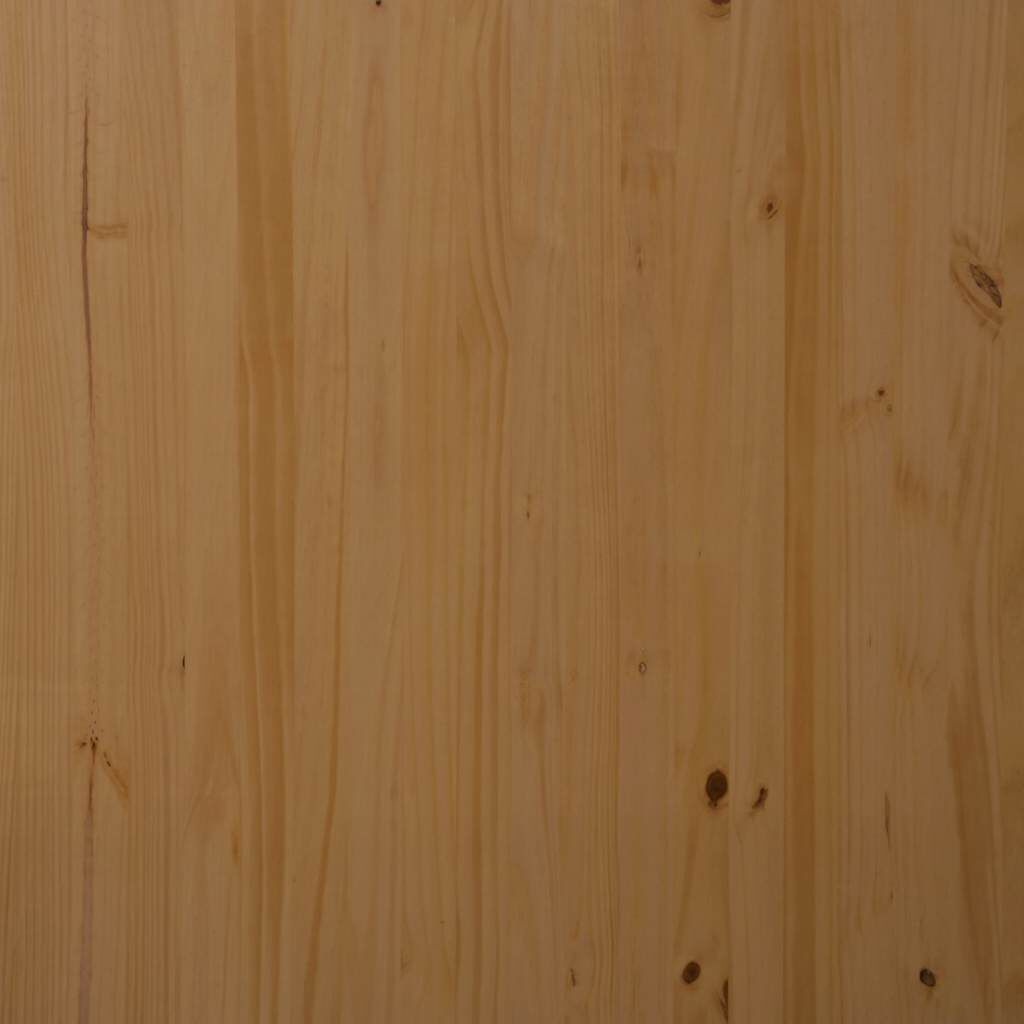 vidaXL Rolling Cabinet with Drawers MOSS Honey Brown Solid Wood Pine