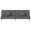 vidaXL Sofa Bed Dark Grey Fabric