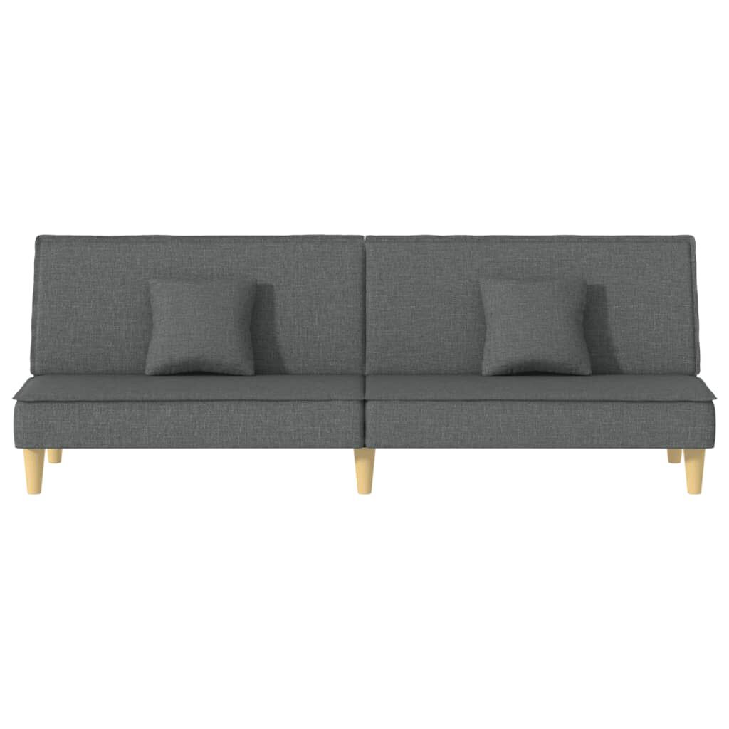 vidaXL Sofa Bed Dark Grey Fabric