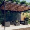 vidaXL 11 Piece Garden Lounge Set with Cushions Poly Rattan Grey
