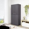 vidaXL Shoe Cabinet Grey 80x39x178 cm Engineered Wood