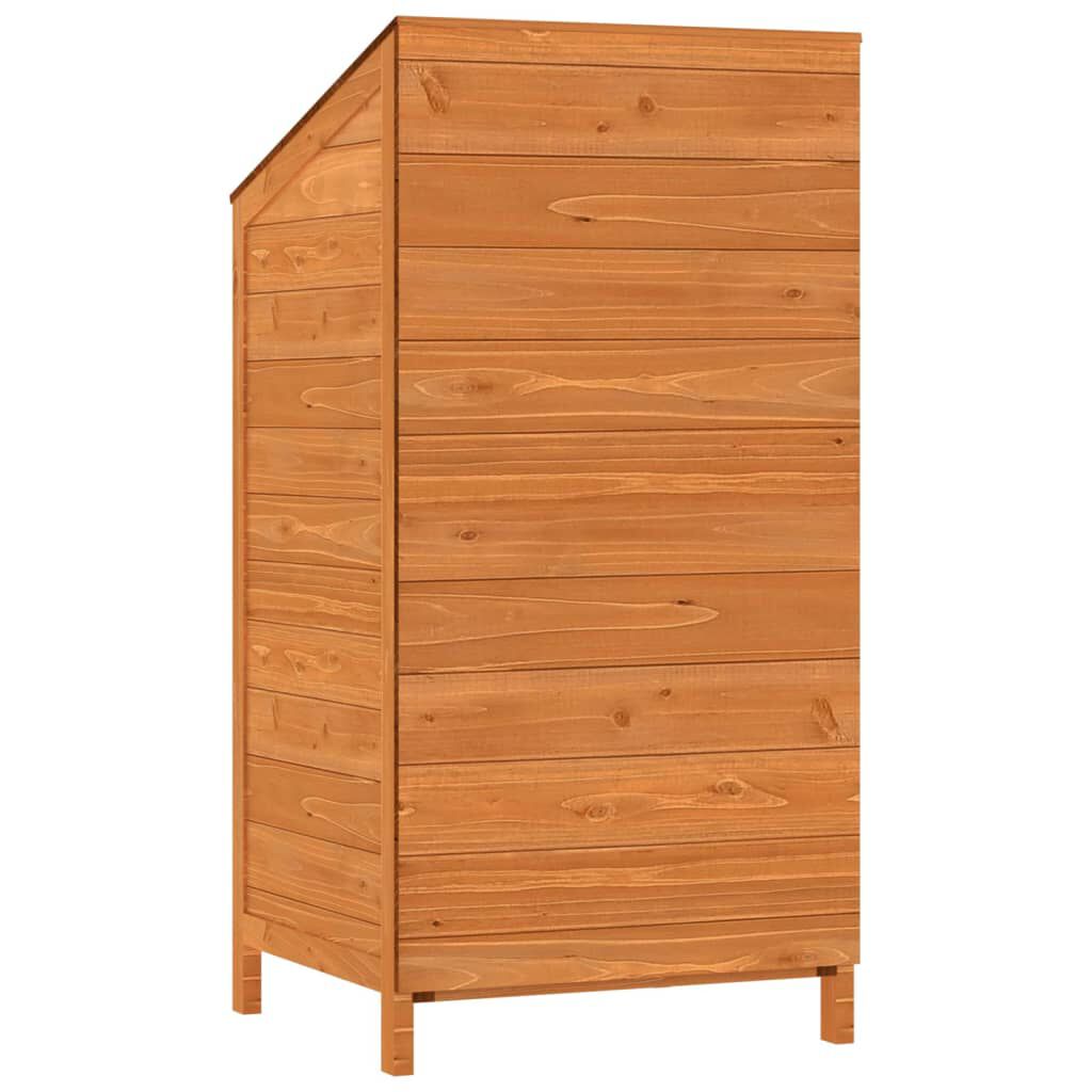 vidaXL Garden Shed Brown 55x52x112 cm Solid Wood Fir
