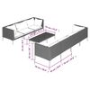 vidaXL 8 Piece Garden Lounge Set with Cushions Poly Rattan Dark Grey