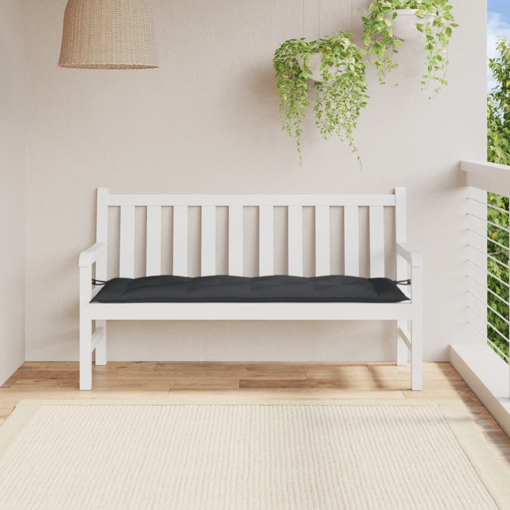 vidaXL Garden Bench Cushion Melange Anthracite 150x50x7 cm Fabric