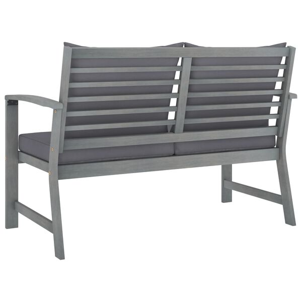 vidaXL 4 Piece Garden Lounge Set with Cushions Solid Acacia Wood