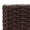 vidaXL 9 Piece Garden Bar Set Brown Poly Rattan
