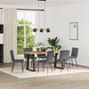 vidaXL Dining Chairs 6 pcs Dark Grey Velvet
