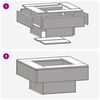 vidaXL Fire Pit Black 60 x 60 x 30 cm Cold-rolled steel