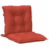 vidaXL Lowback Chair Cushions 6 pcs Melange Red 100x50x7 cm Fabric