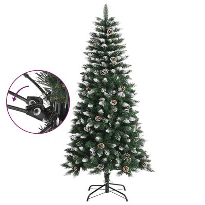vidaXL Artificial Christmas Tree with Stand Green 120 cm PVC