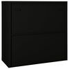 vidaXL Sliding Door Cabinet Black 90x40x90 cm Steel