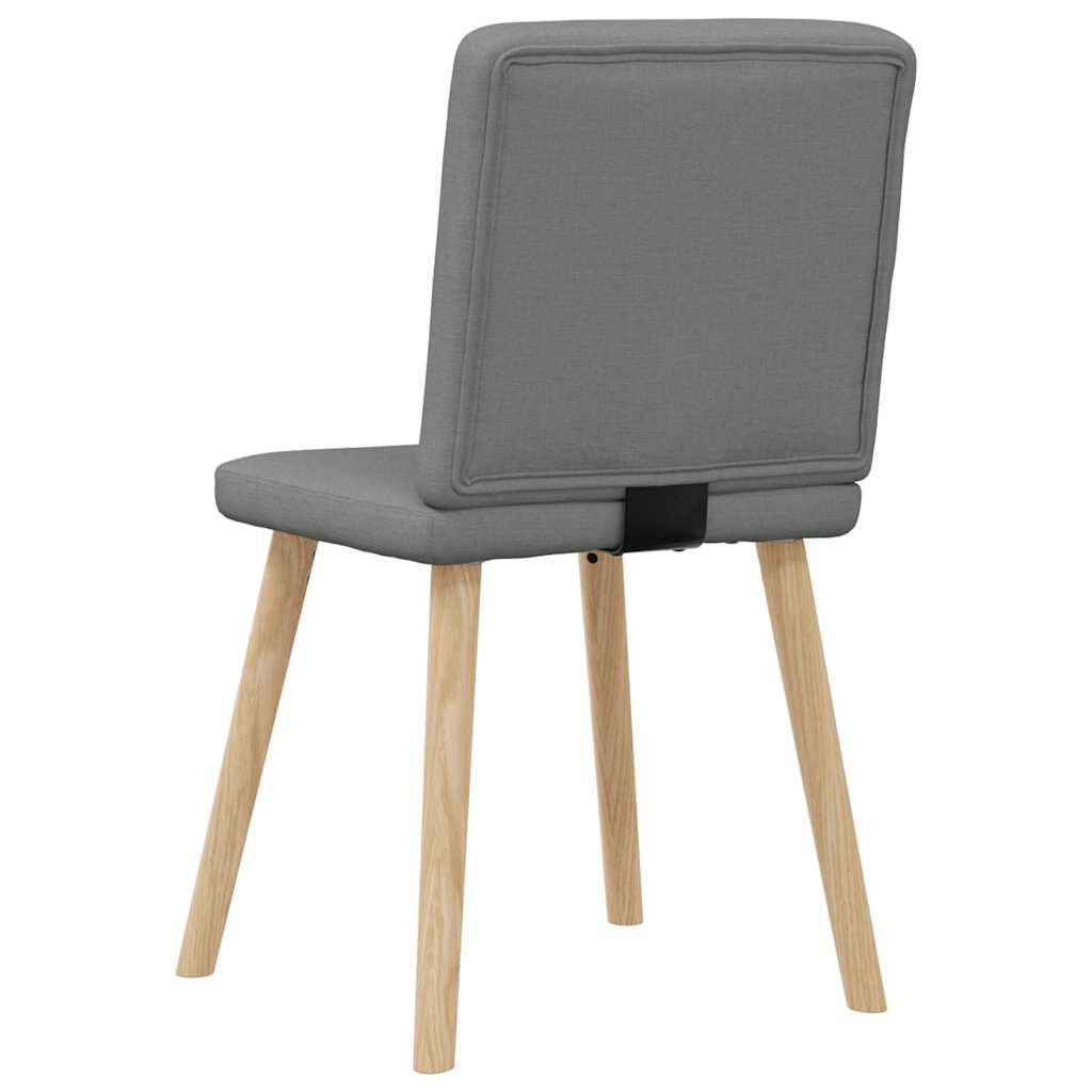 vidaXL Dining Chairs 2 pcs Dark Grey Fabric