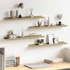 vidaXL Wall Shelves 4 pcs White and Sonoma Oak 60x9x3 cm