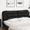 vidaXL Headboard Cushion "Hvar" Black 183 cm King Faux Leather
