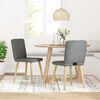 vidaXL Dining Chairs 2 pcs Dark Grey Fabric