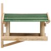 vidaXL Bird Feeder Solid Wood 35x29.5x21 cm