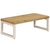 vidaXL Coffee Table 100x50x35 cm Solid Mango Wood and Steel