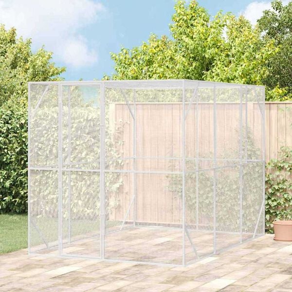 vidaXL Bird Cage Anthracite 210 x 304 x 213 cm Galvanised steel