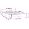vidaXL Bed Frame without Mattress Dark Grey Double Velvet